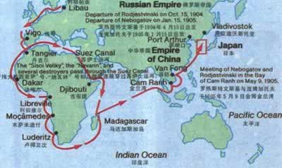俄軍對馬島海域遭到慘重損失