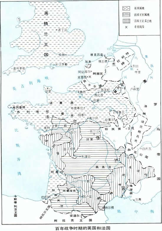 英法百年戰爭中的卡斯提農戰役打響