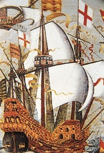英國(guó)擊潰西班牙無敵艦隊(duì)