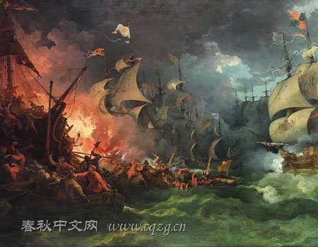 英國擊敗西班牙無敵艦隊