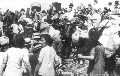 日機(jī)轟炸上海，平民死傷無數(shù)