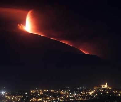 意大利埃特納火山噴發