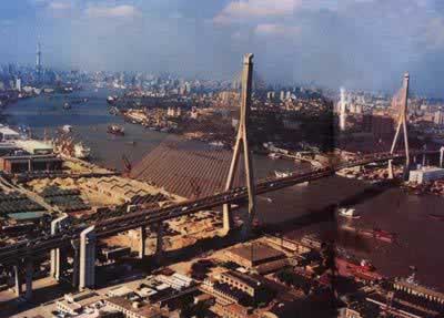 世界第一斜拉橋——楊浦大橋建成