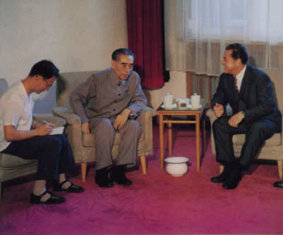 周總理生前最后一次接見外賓