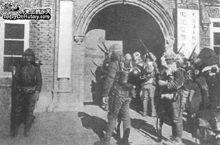 馬占山率部在江橋與軍激戰