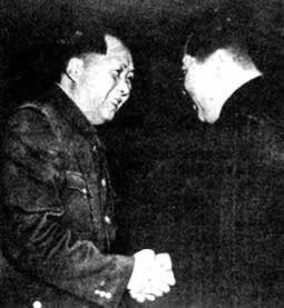 金日成率領朝鮮政府代表團訪問我國