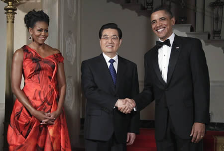 中國國家主席胡錦濤訪美 中美關系需要平穩