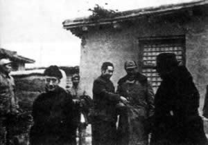 毛澤東會見傅作義，傅作義部被編入解放軍