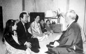 韓國總統金泳三宣誓就職