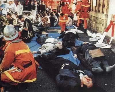 1995年3月20日 東京地鐵發(fā)生“沙林”毒氣案（圖片來源：歷史上的今天TodayOnHistory.com）