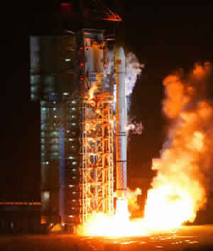 “長征三號甲”運載火箭將一顆北斗導航衛(wèi)星送入太空