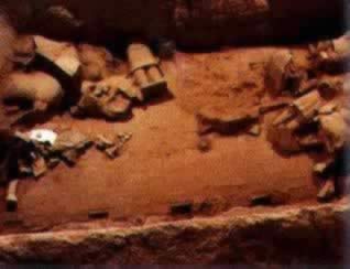 陜西臨潼農(nóng)民發(fā)現(xiàn)秦始皇兵馬俑