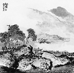畫家朱屺瞻在上海逝世
