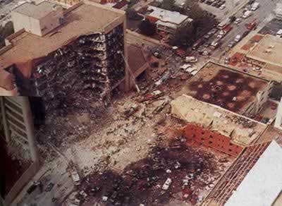 美國(guó)俄克拉荷馬市聯(lián)邦大樓爆炸 造成168人死亡