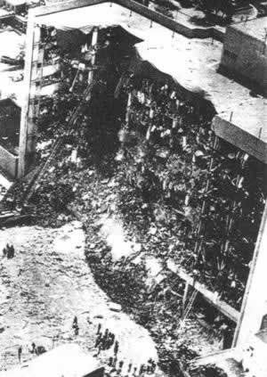 美國(guó)俄克拉荷馬市聯(lián)邦大樓爆炸 造成168人死亡