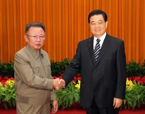朝鮮勞動黨總書記金正日對我國進行非正式訪問