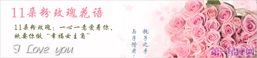11朵粉玫瑰花語是什么？