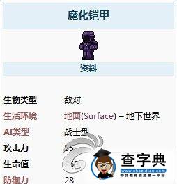 《泰拉瑞亞》魔化鎧甲屬性詳細(xì)解析攻略1