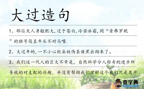 大過造句