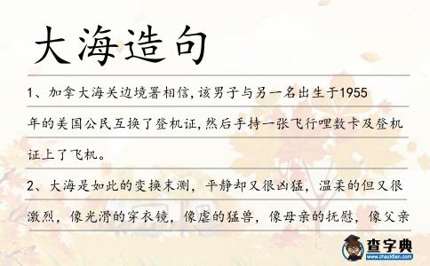 大海造句
