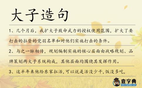 大子造句