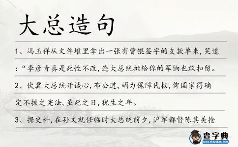 大總造句