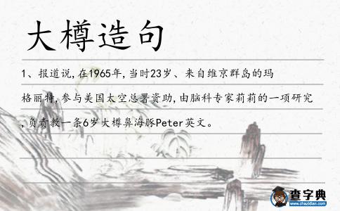 大樽造句