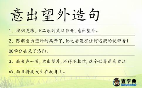 意出望外造句