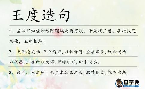 王度造句