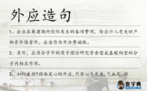 外應(yīng)造句