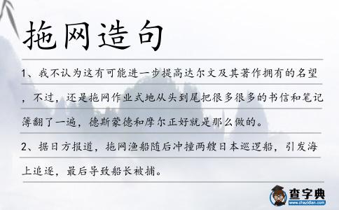 拖網造句