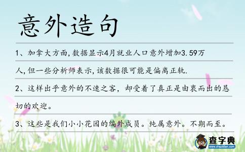 意外造句