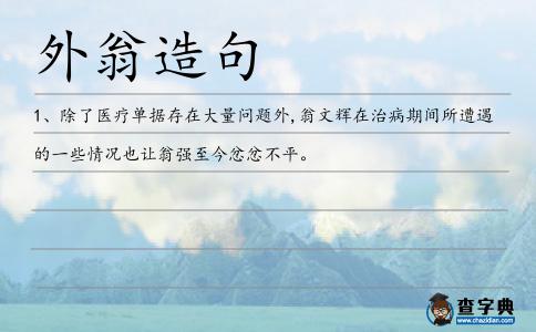 外翁造句