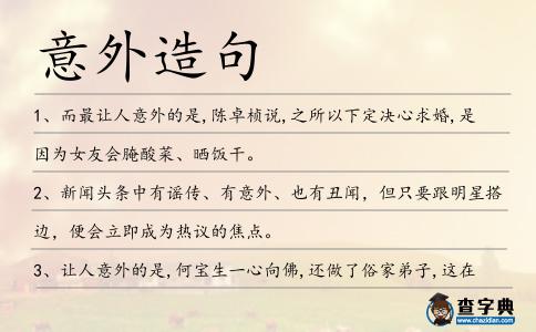 意外造句