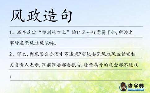 風政造句