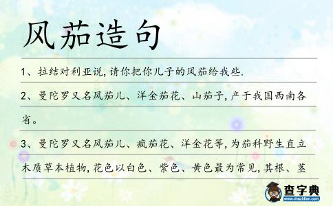 風茄造句