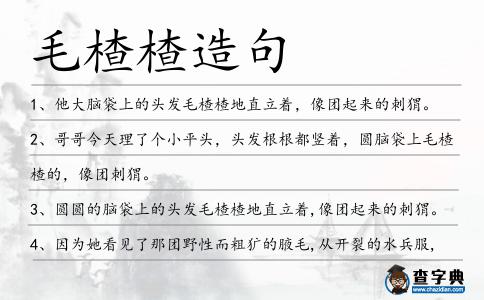 毛楂楂造句