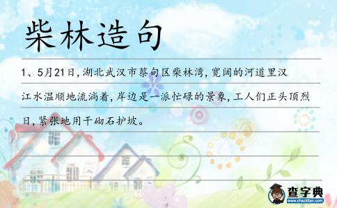 柴林造句