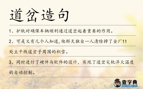 道岔造句