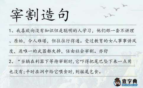 宰割造句