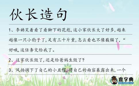 伙長(zhǎng)造句