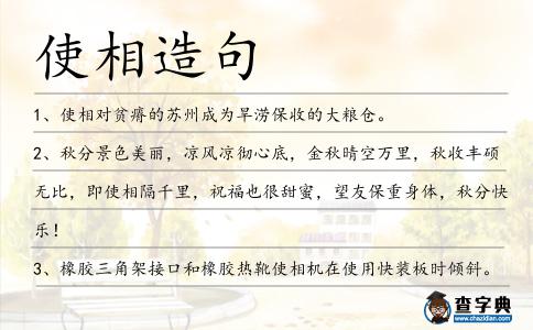 使相造句