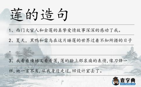 蓮的造句