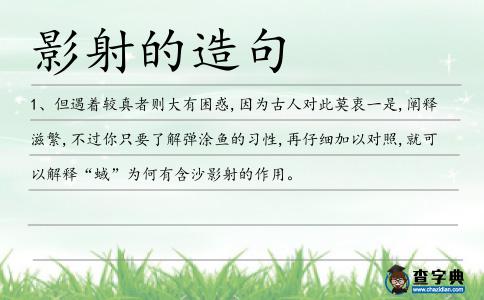 影射的造句