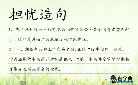 擔憂造句