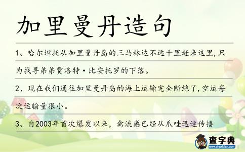 加里曼丹造句