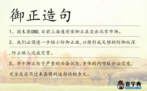 御正造句
