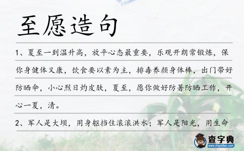 至愿造句