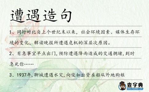 遭遇造句