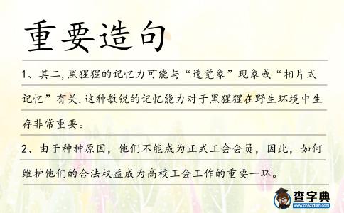 重要造句